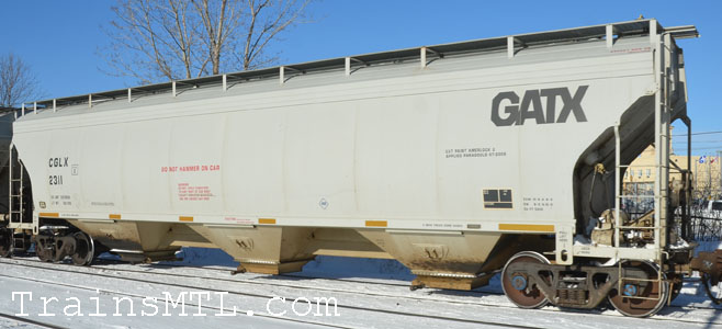 Car/wagon CGLX2311 left side / cot gauche