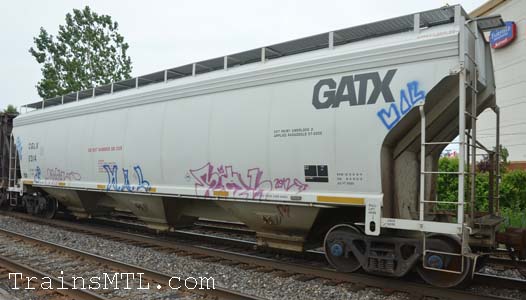 Car/wagon CGLX2314 right side / cot droit