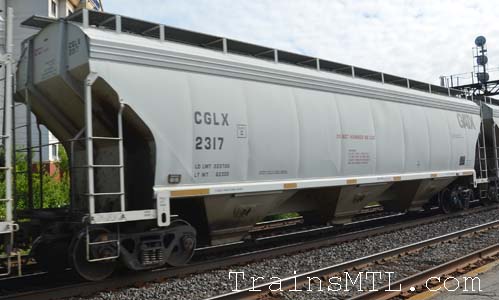 Car/wagon CGLX2317 left side / cot gauche