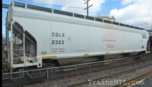 Car/wagon CGLX2323 right side / cot droit