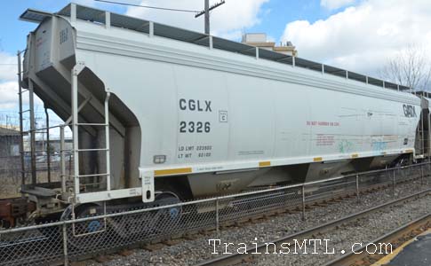 Car/wagon CGLX2326 left side / cot gauche