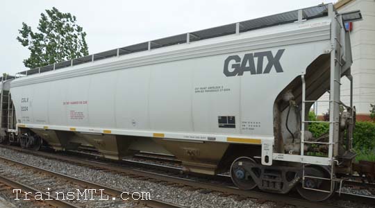 Car/wagon CGLX2334 left side / cot gauche