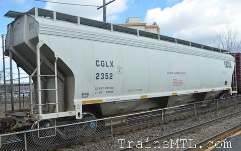 Car/wagon CGLX2352 left side / cot gauche