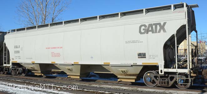 Car/wagon CGLX2358 left side / cot gauche