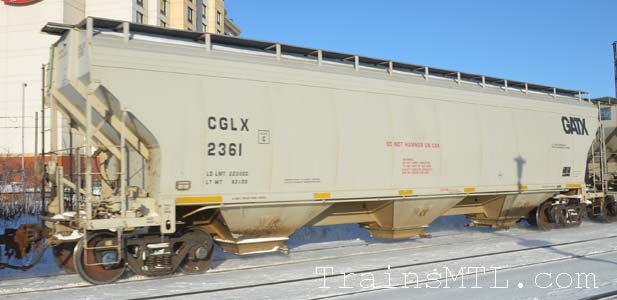 Car/wagon CGLX2361 right side / cot droit