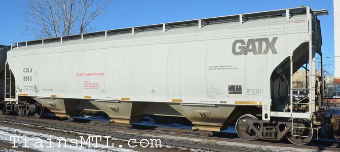 Car/wagon CGLX2363 left side / cot gauche