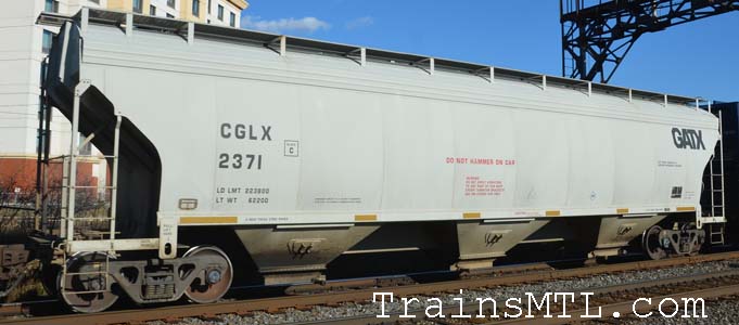 Car/wagon CGLX2371 left side / cot gauche