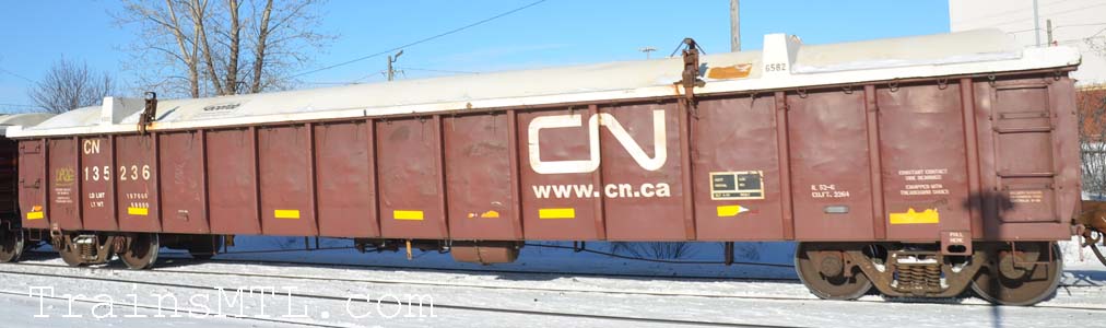 Car/wagon CN135236 onknown side / cot inconnu