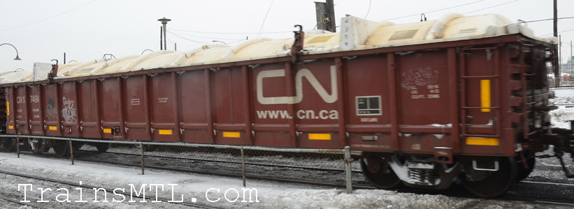 Car/wagon CN137498 left side / cot gauche