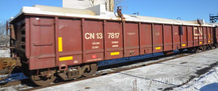 Car/wagon CN137817 right side / cot droit