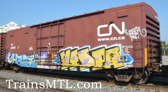 Car/wagon CN414819 right side / cot droit