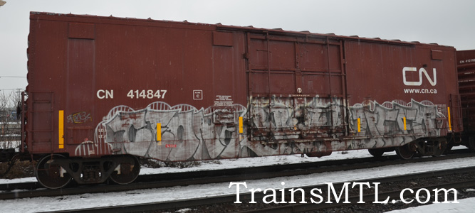 Car/wagon CN414847 right side / cot droit