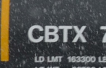 Picture of the name CBTX from a tanker / Photo du nom CBTX pris sur un wagon citerne