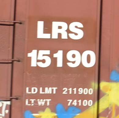 Picture of the name from a box car / Photo du nom pris sur un wagon couvert