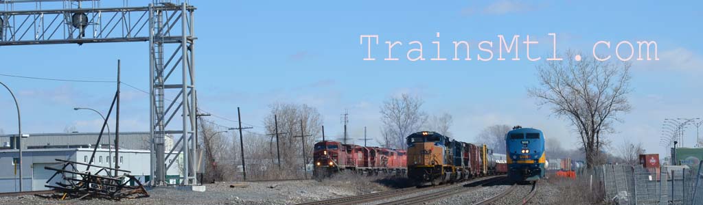 3 locomotives at the front of their convoys / 3 locomotives en tte de leurs convois