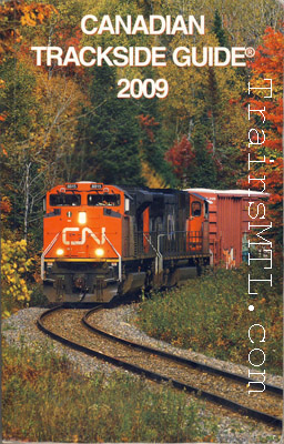 picture of front of 4 canadian trackside guide of the years 2009, 2011, 2013 and 2015 / Photo des Canadian trackside guides des annes 2009, 2011, 2013 et 2015