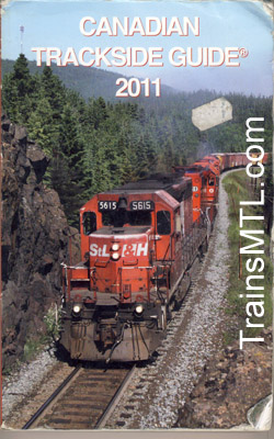 picture of front of 3 canadian trackside guide of the year 2011 / Photo des Canadian trackside guide de l'annes 2011