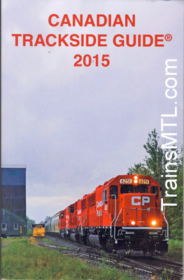 picture of front of 4 canadian trackside guide of the years 2009, 2011, 2013 and 2015 / Photo des Canadian trackside guides des annes 2009, 2011, 2013 et 2015